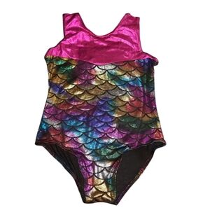 Iefiel Girls Mermaid Leotard Size Small NWT